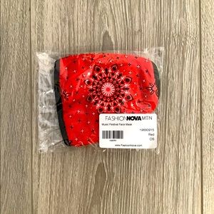 Fashion Nova Red Face Mask